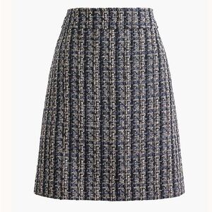 NWT JCrew Factory Navy Tweed Skirt